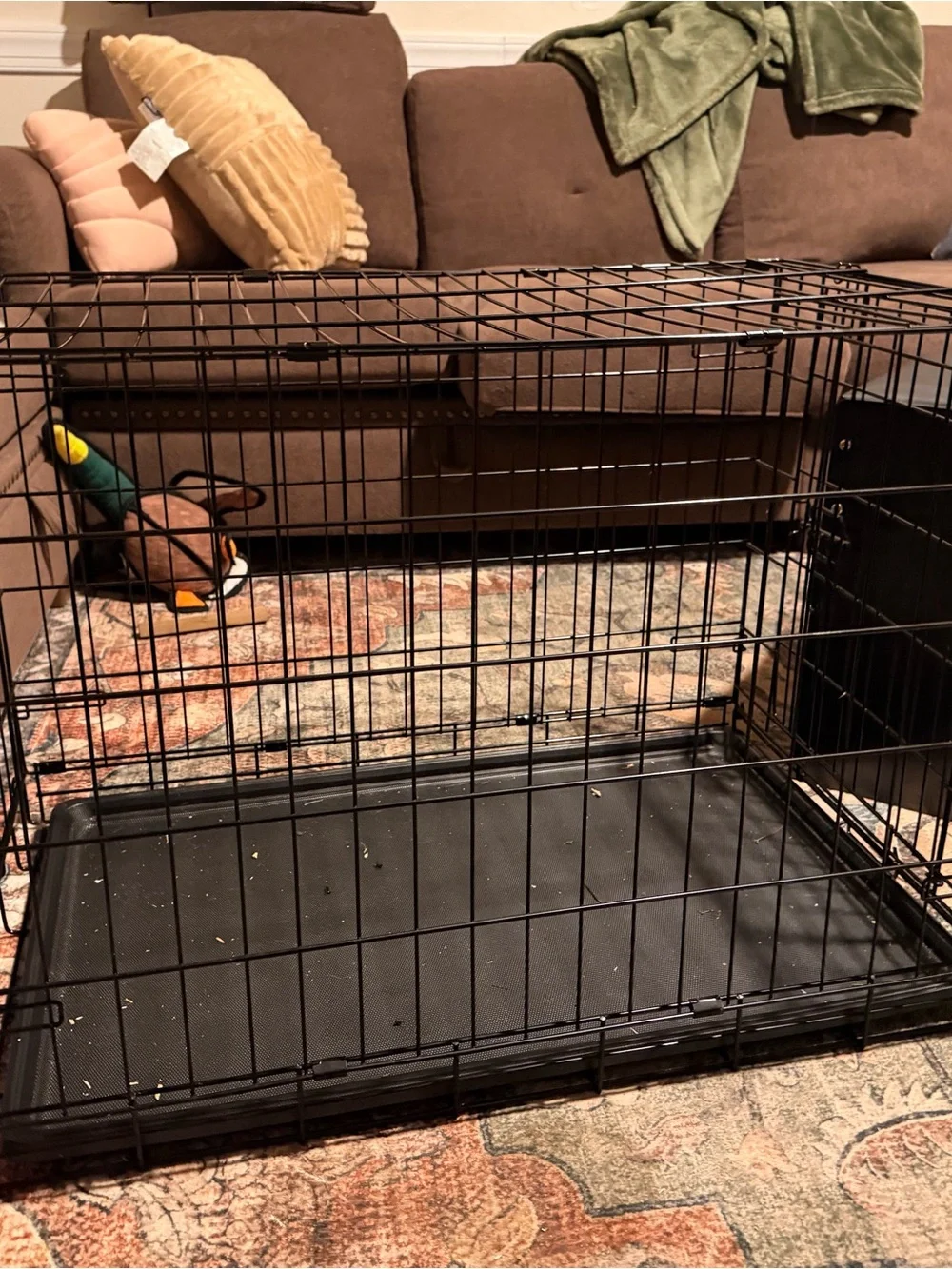 Black Small Pets Wire Cage Crate